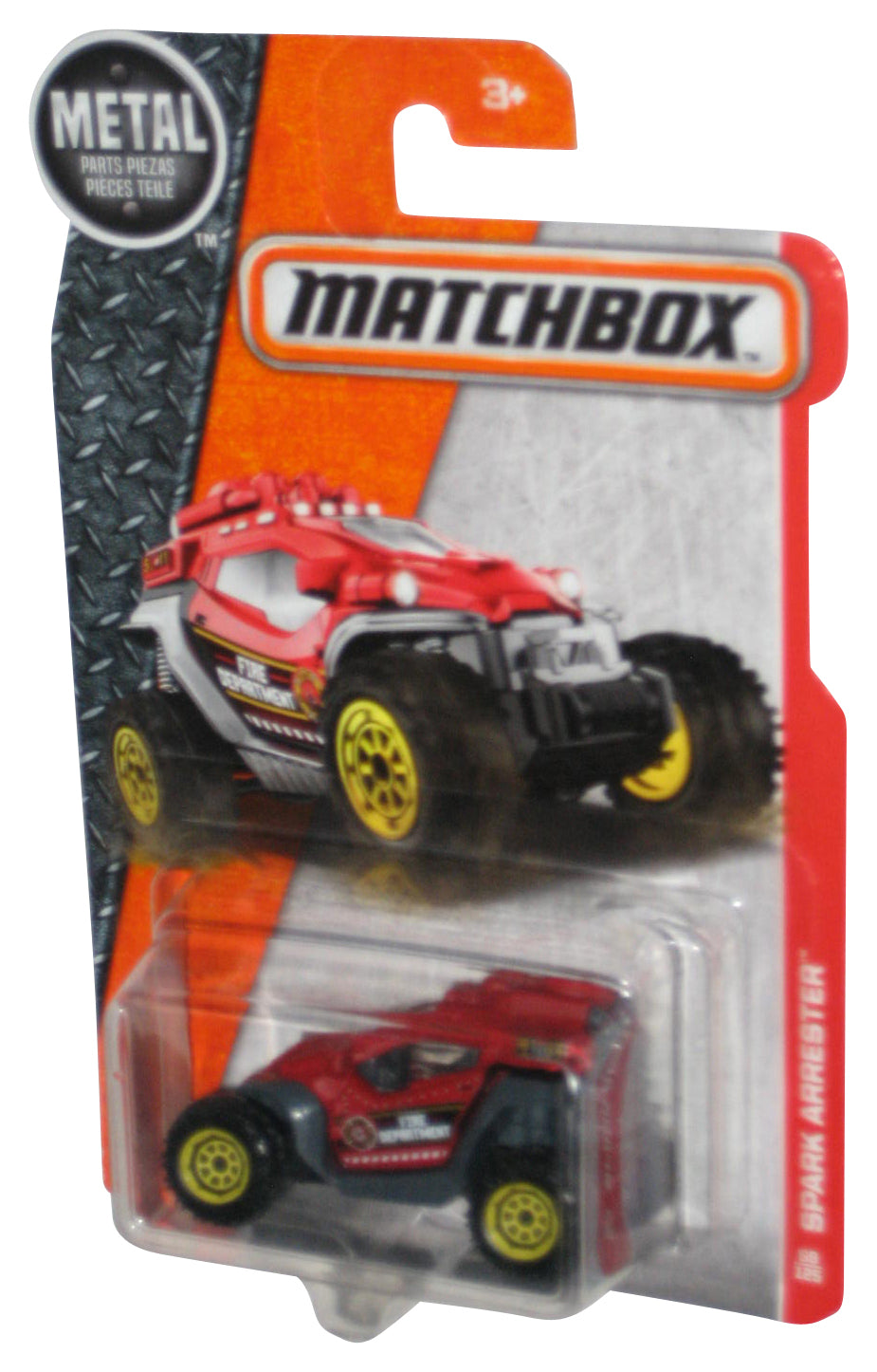 Matchbox Red Spark Arrester (2016) Fire Department Metal Toy Car 69/125