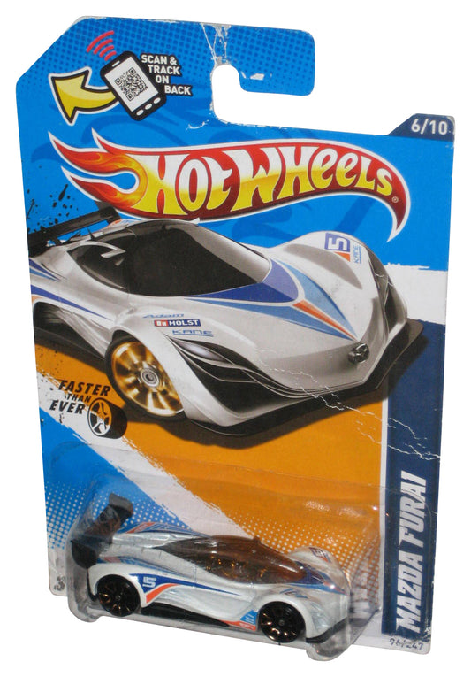 Hot Wheels Faster Than Ever '12 6/10 White Mazda Furai Car 96/247 - (Damaged Card)
