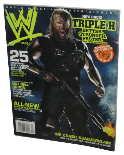 WWE Wrestling September 2007 Magazine Book - (Triple H He's Back Cover)