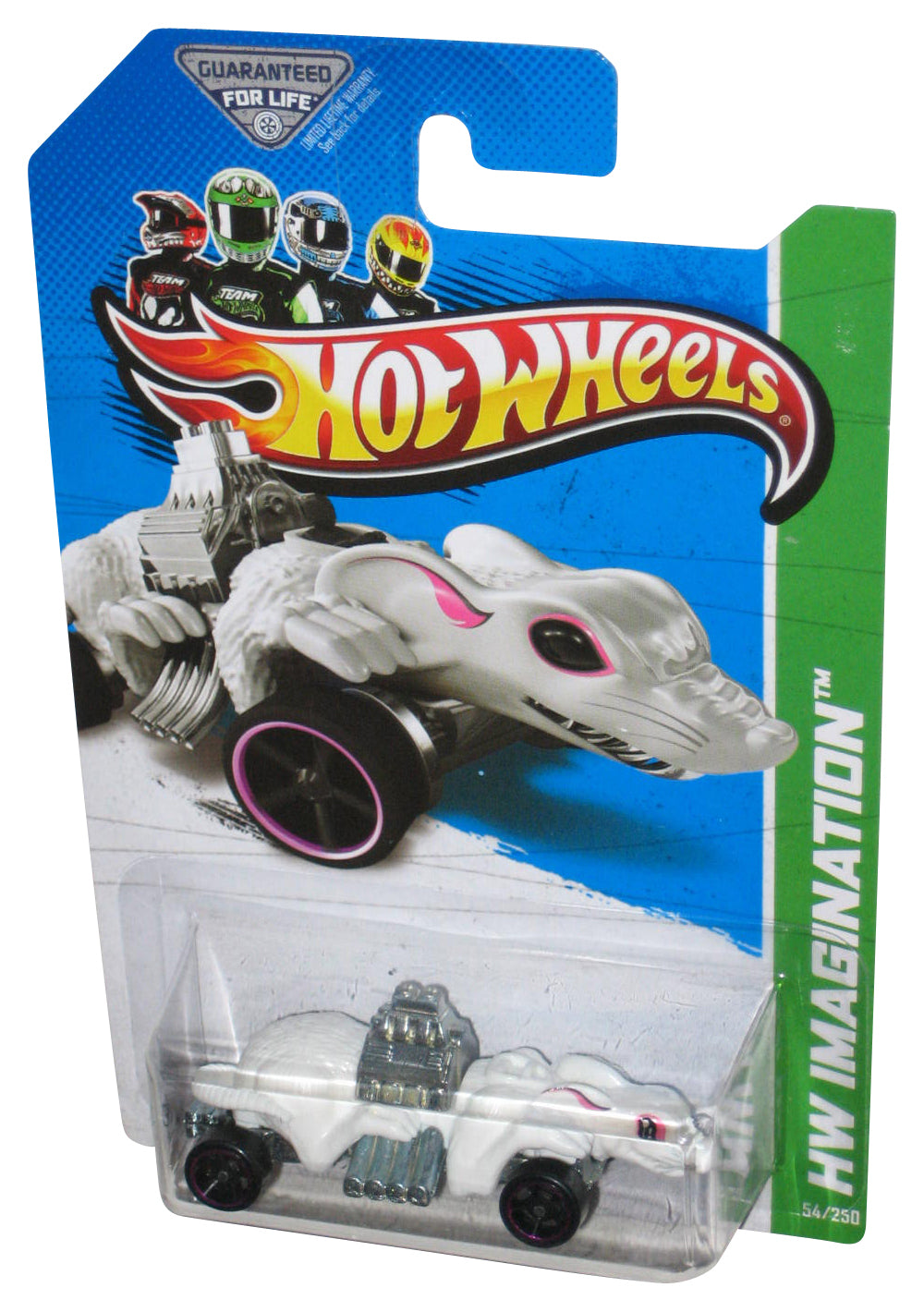 Hot Wheels HW Imagination (2012) White Ratmobile Toy Car 54/250