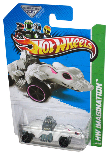 Hot Wheels HW Imagination (2012) White Ratmobile Toy Car 54/250