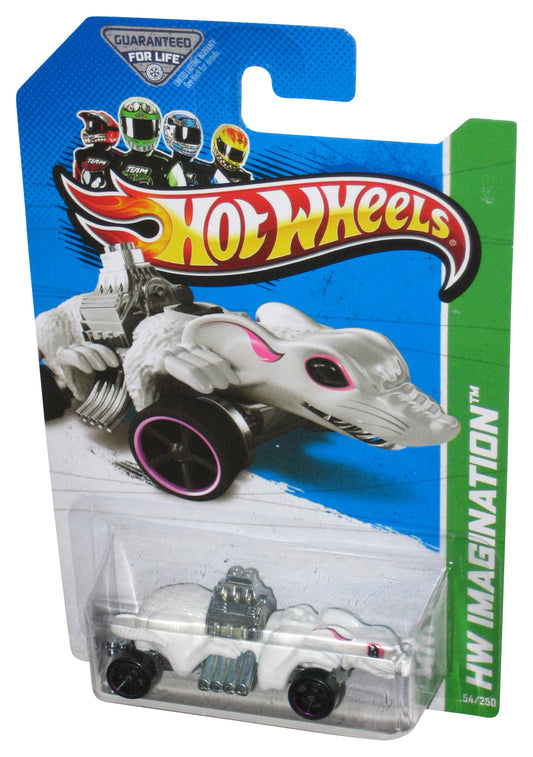 Hot Wheels HW Imagination (2012) White Ratmobile Toy Car 54/250