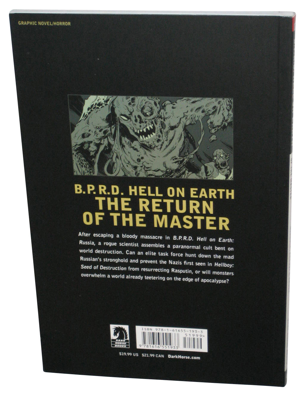 Hellboy B.P.R.D Hell On Earth Volume 6 Return of The Master (2013) Dark Horse Paperback Book