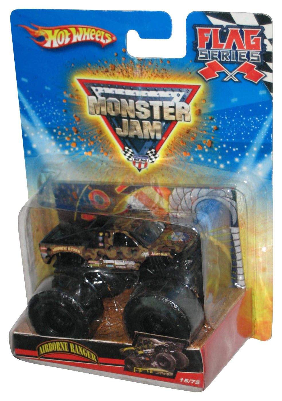 Hot Wheels Monster Jam (2009) Flag Series Airborne Ranger Toy Truck 15/75