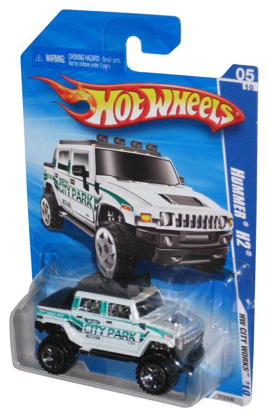 Hot Wheels HW City Park Works '10 05/10 White Hummer H2 Toy 113/240