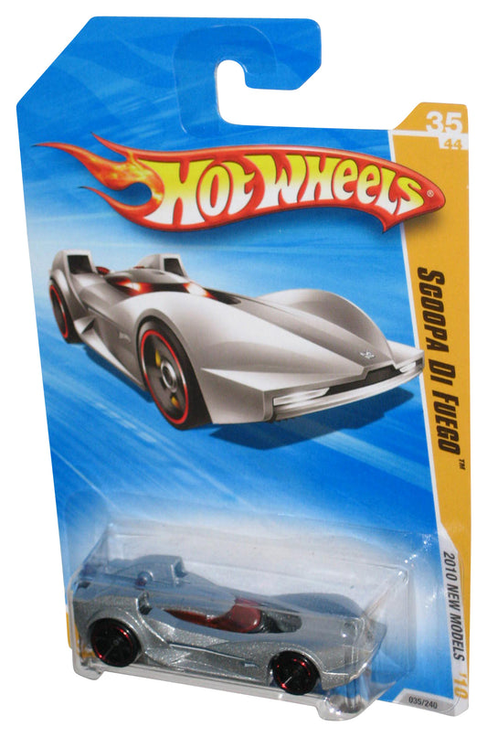 Hot Wheels 2010 New Models 35/44 Silver Scoopa Di Fuego Toy Car 035/240
