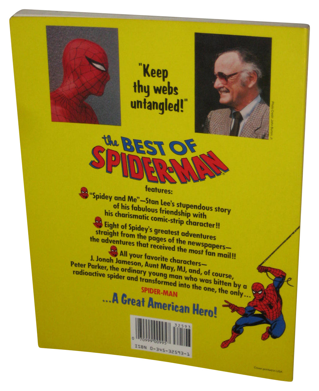 Marvel Comics The Best of Spider-Man (1986) Stan Lee Paperback Book