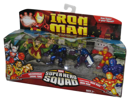Marvel Super Hero Squad (2008) Hasbro Figure Set - (Dreadknight / Zhang Tong / Stealth Armor Iron Man)