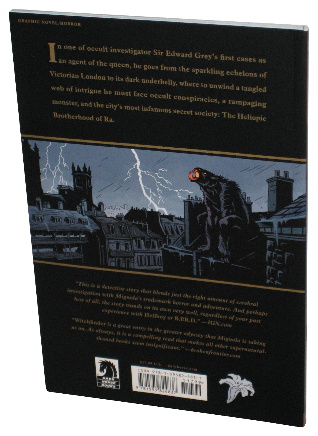 Witchfinder In The Service of Angels (2010) Dark Horse Paperback Book