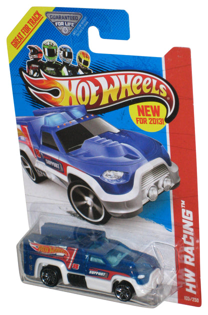 Hot Wheels HW Racing (2013) Blue Race Support Rescue Duty Toy Car 105/250