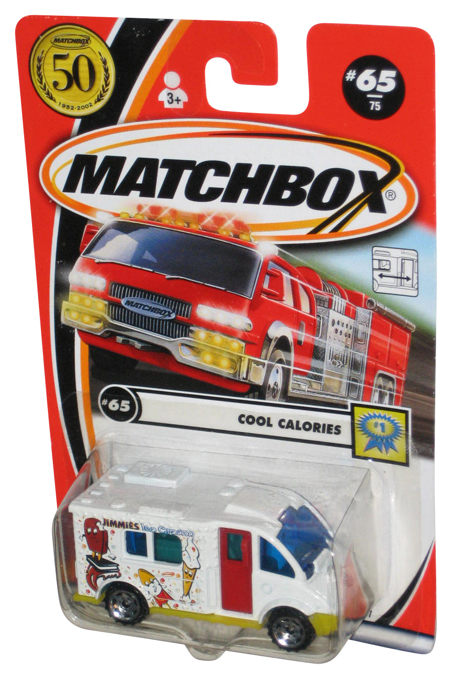 Matchbox Cool Calories #1 (2001) Jimmies Ice Cream White Toy Van #65/75