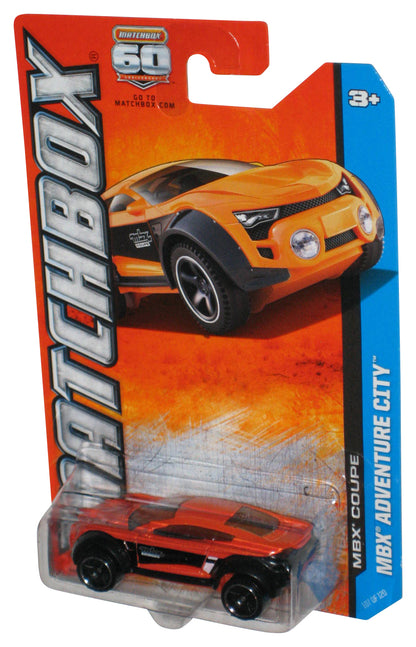 Matchbox MBX Adventure City (2012) Orange Coupe Toy Car 107/120