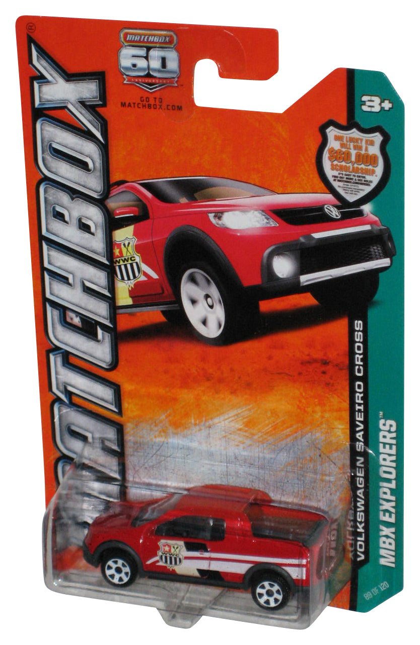 Matchbox MBX Explorers (2012) Red Volkswagen Saveiro Cross Car 89/120