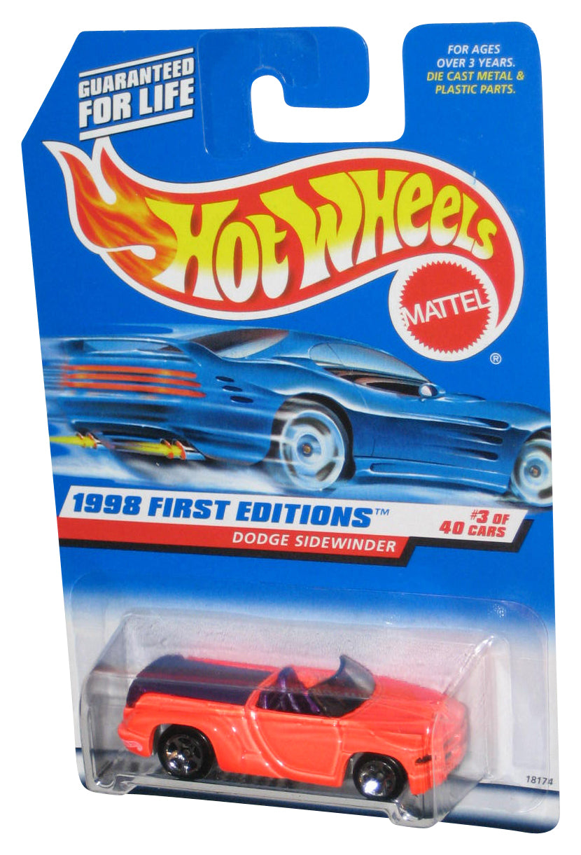 Hot Wheels 1998 First Editions 3/45 Dodge Sidewinder Orange Car #634