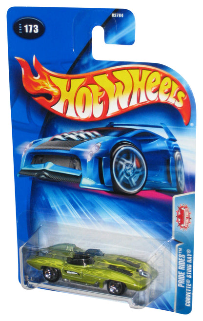 Hot Wheels Pride Rides (2004) Green Corvette Sting Ray Toy Car #173