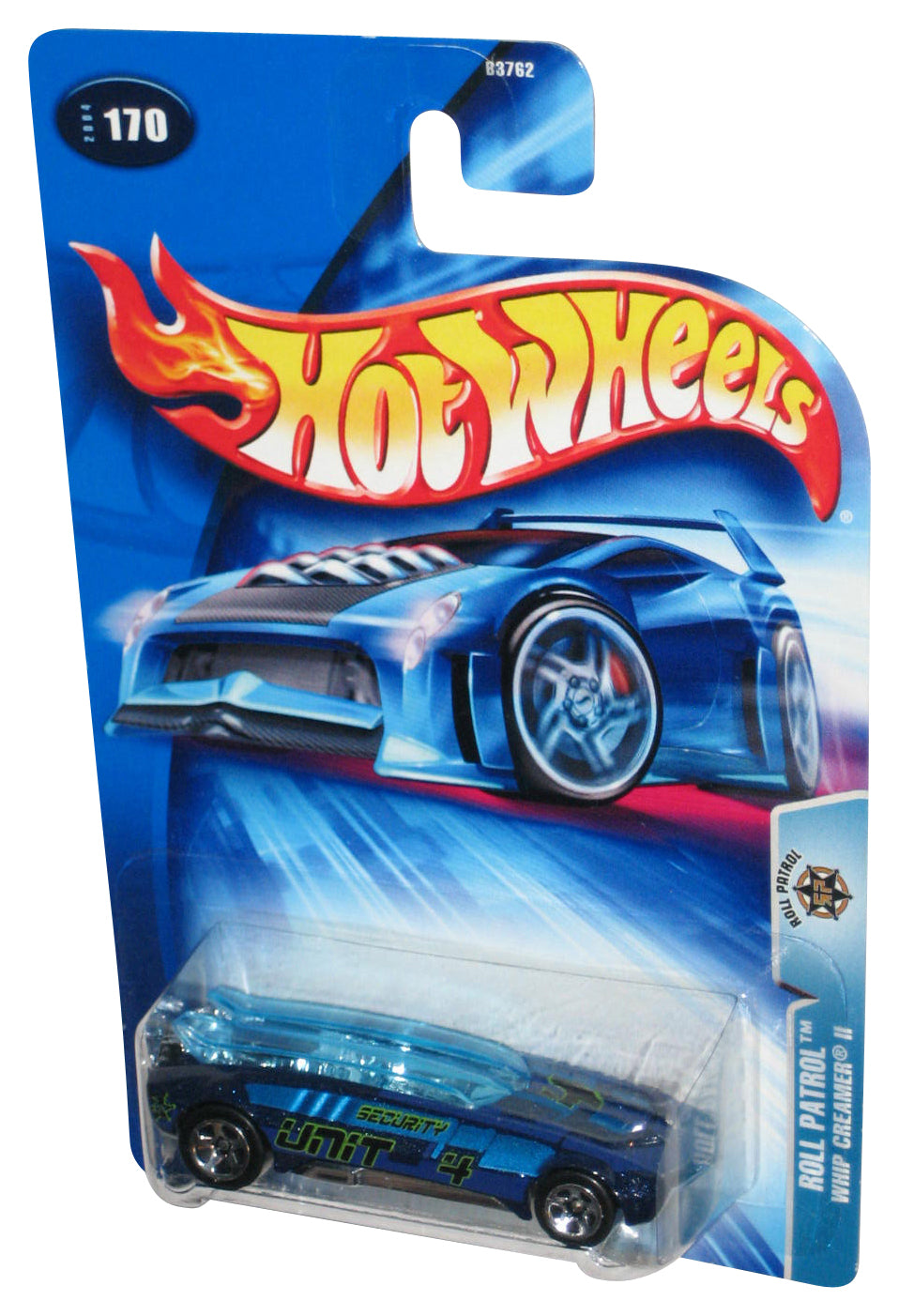 Hot Wheels Roll Patrol (2004) Blue Whip Creamer II Toy Car #170