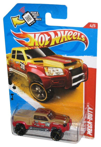 Hot Wheels Thrill Racers Earthquake '12 Tan & Red Mega-Duty Toy Truck 224/247