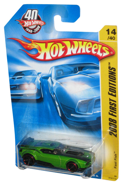 Hot Wheels 40th 2008 First Editions 14/40 Green Fast Fish Toy Car 014/172