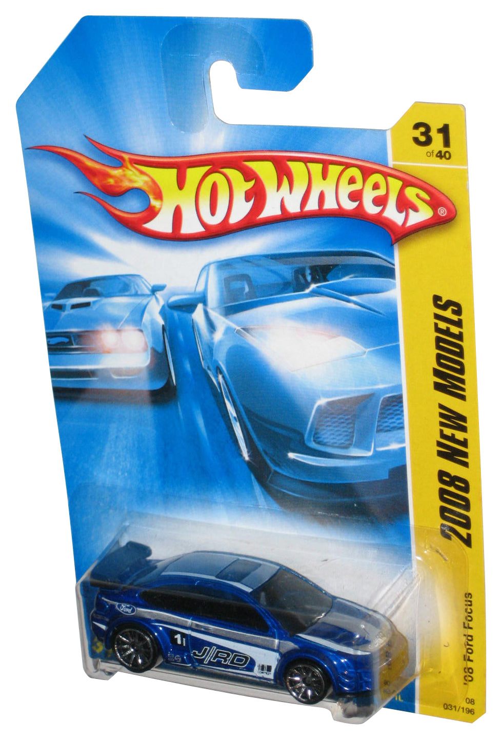 Hot Wheels 2008 New Models 31/40 Blue '08 Ford Focus Toy Car 031/196
