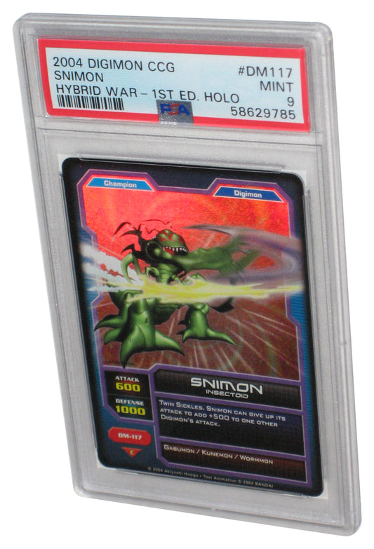 Digimon CCG 2004 Snimon Hybrid Warriors 1st Edition PSA 9 Graded Card DM117