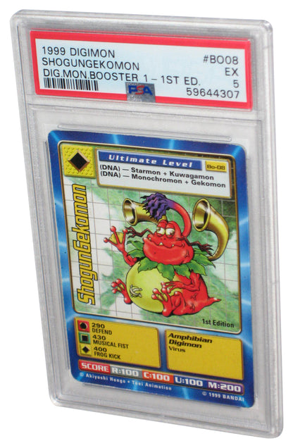 Digimon CCG 1999 Shogungekomon 1st Edition PSA 5 Graded Card BO08