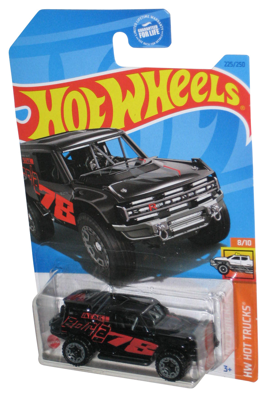 Hot Wheels HW Trucks 8/10 (2021) Black Ford Bronco R Toy Car 225/250