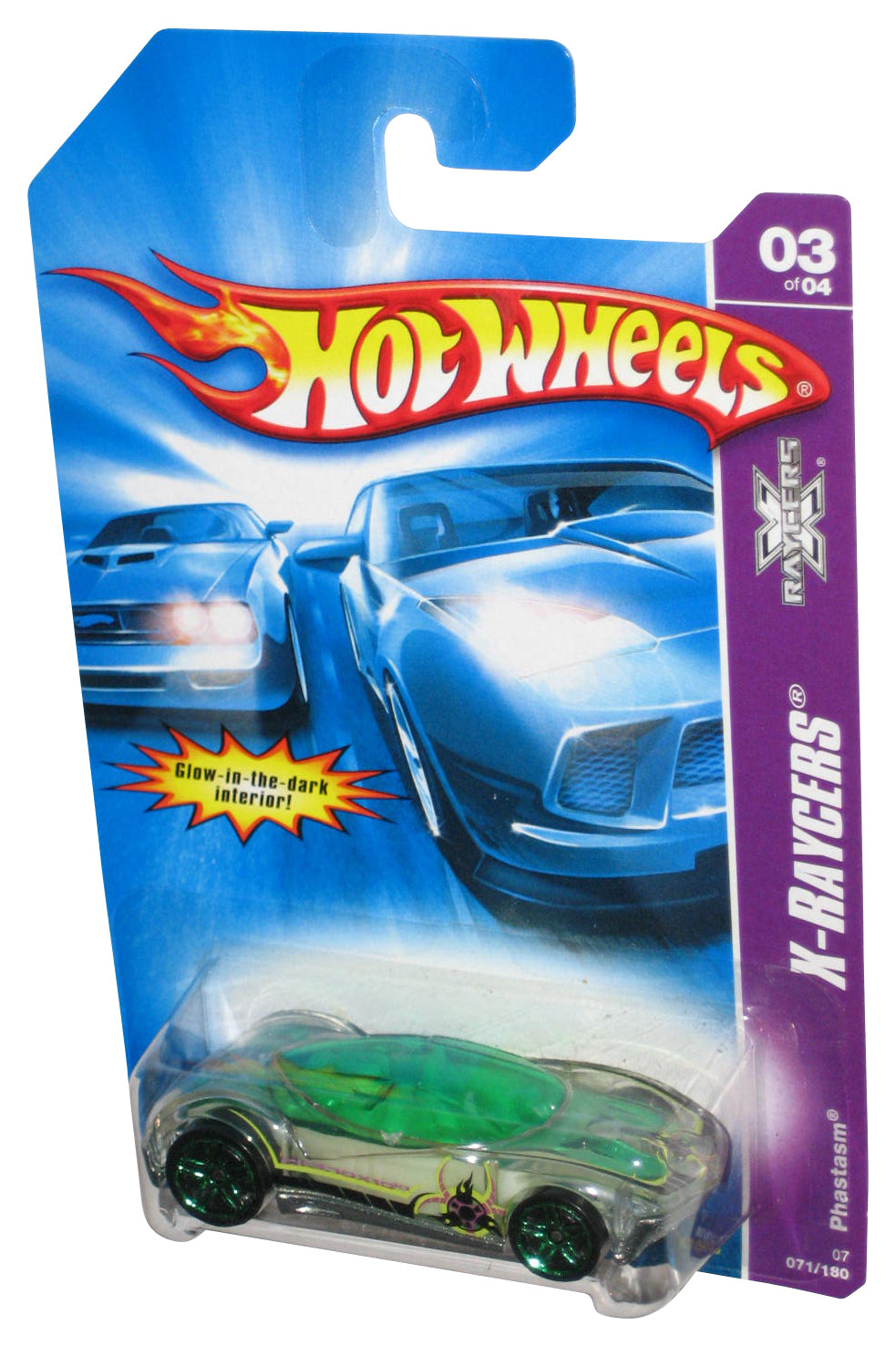 Hot Wheels X-Raycers Glow In The Dark Phastasm Toy Car 071/180