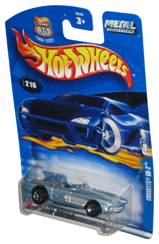 Hot Wheels Corvette SR-2 (2002) Mattel Blue Toy Car #216