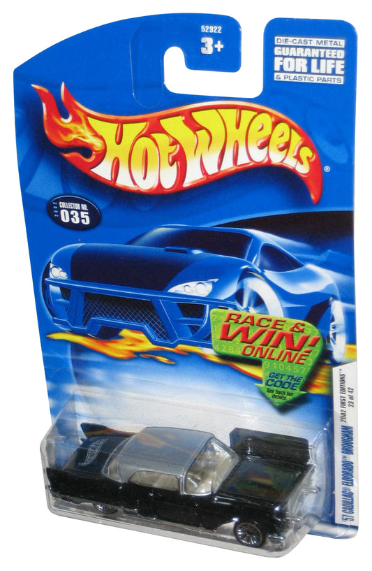 Hot Wheels 2002 First Editions 23/42 Black '57 Cadillac Eldorado Brougham Toy Car #035