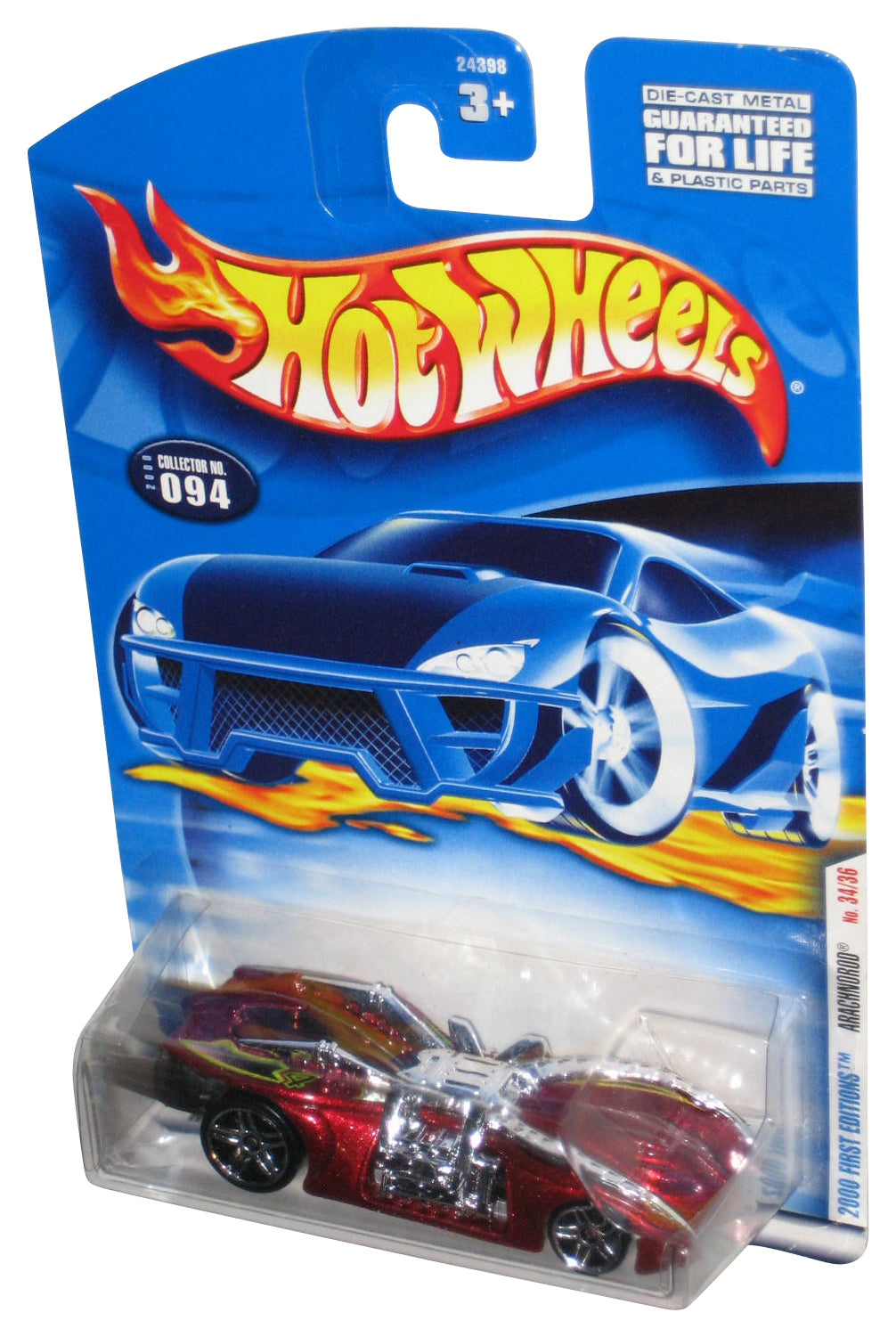 Hot Wheels 2000 First Editions 34/36 Red Arachnorod Car #094