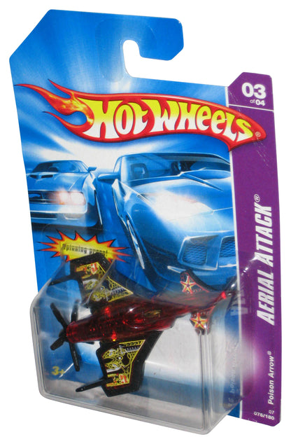 Hot Wheels Aerial Attack Poison Arrow (2006) Red Toy Plane 075/180