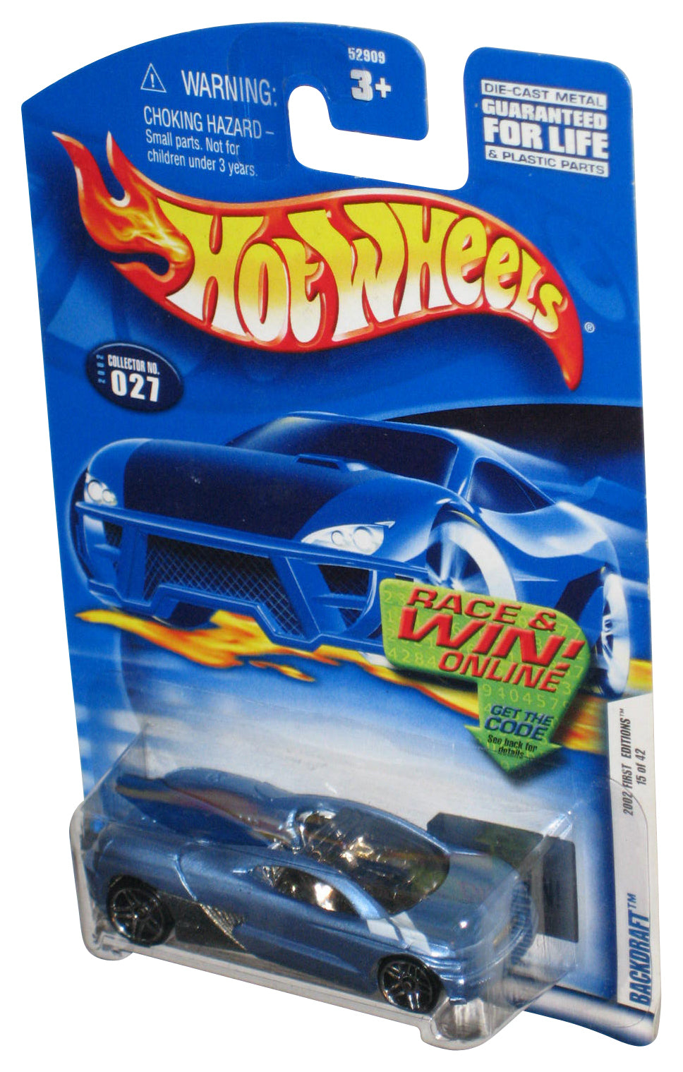 Hot Wheels 2002 First Editions 15/42 (2002) Blue Collector Toy Car #027