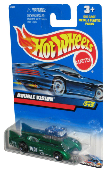 Hot Wheels Double Vision (1999) Green Collector Toy Car #212