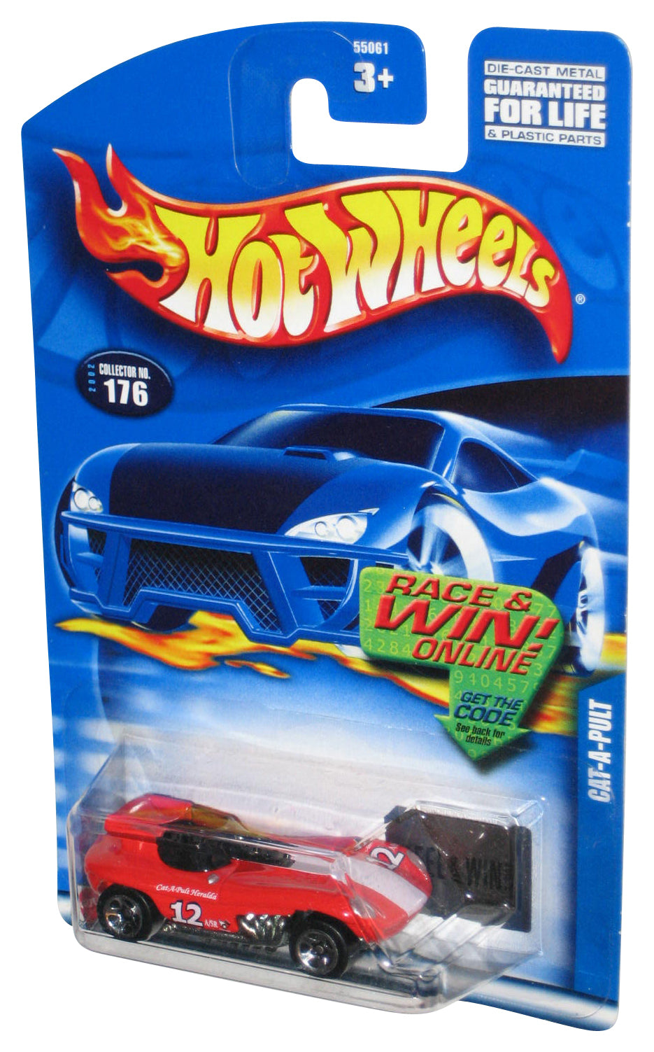 Hot Wheels Cat-A-Pult (2002) Mattel Red Collector Toy Car #176