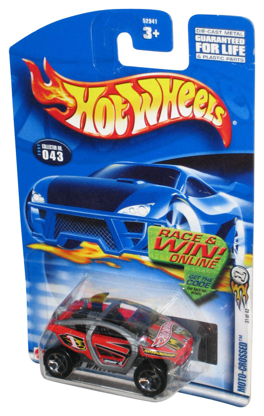 Hot Wheels Moto-Crossed (2002) Red & Silver Collector Toy Car #043