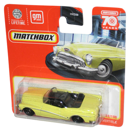 Matchbox 70 Years (2022) Yellow 1953 Buick Skylark Convertible Car 32/100 - (Short Card)