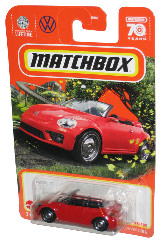 Matchbox 2019 Volkswagen Beetle Convertible (2022) Mattel Red Toy Car 98/100