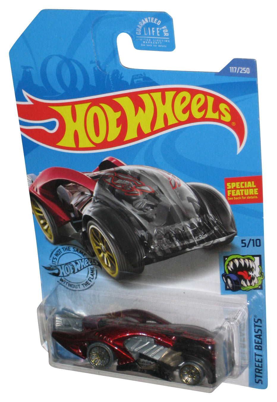 Hot Wheels Street Beasts 5/10 (2017) Mattel Red i-Believe Toy Car 117/250