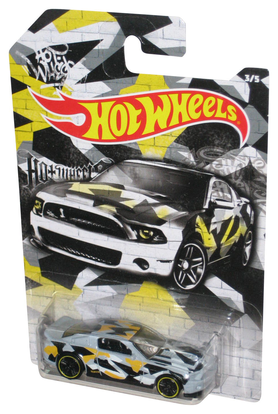 Hot Wheels Camouflage (2019) Gray '10 Ford Shelby GT500 Super Snake Toy Car 3/5