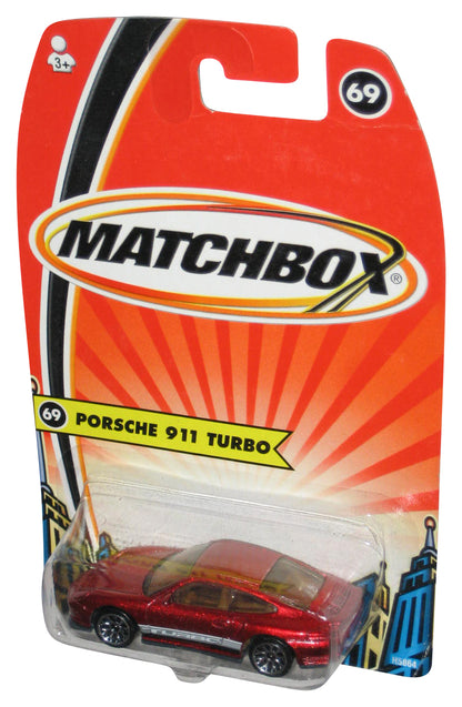 Matchbox Porsche 911 Turbo (2005) Mattel Red Toy Car #69