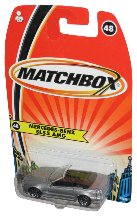 Matchbox Silver Mercedes-Benz SL55 AMG (2005) Mattel Toy Car #48