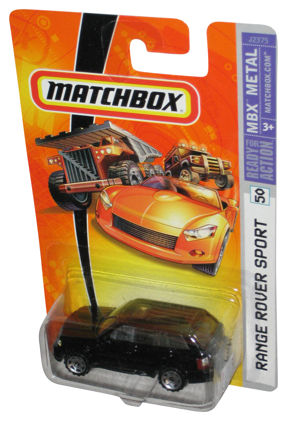 Matchbox MBX Metal (2006) Black Range Rover Sport Black Car Toy #50