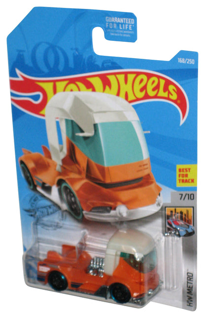 Hot Wheels HW Metro 7/10 (2017) Orange Rig Heat Toy Truck 168/250