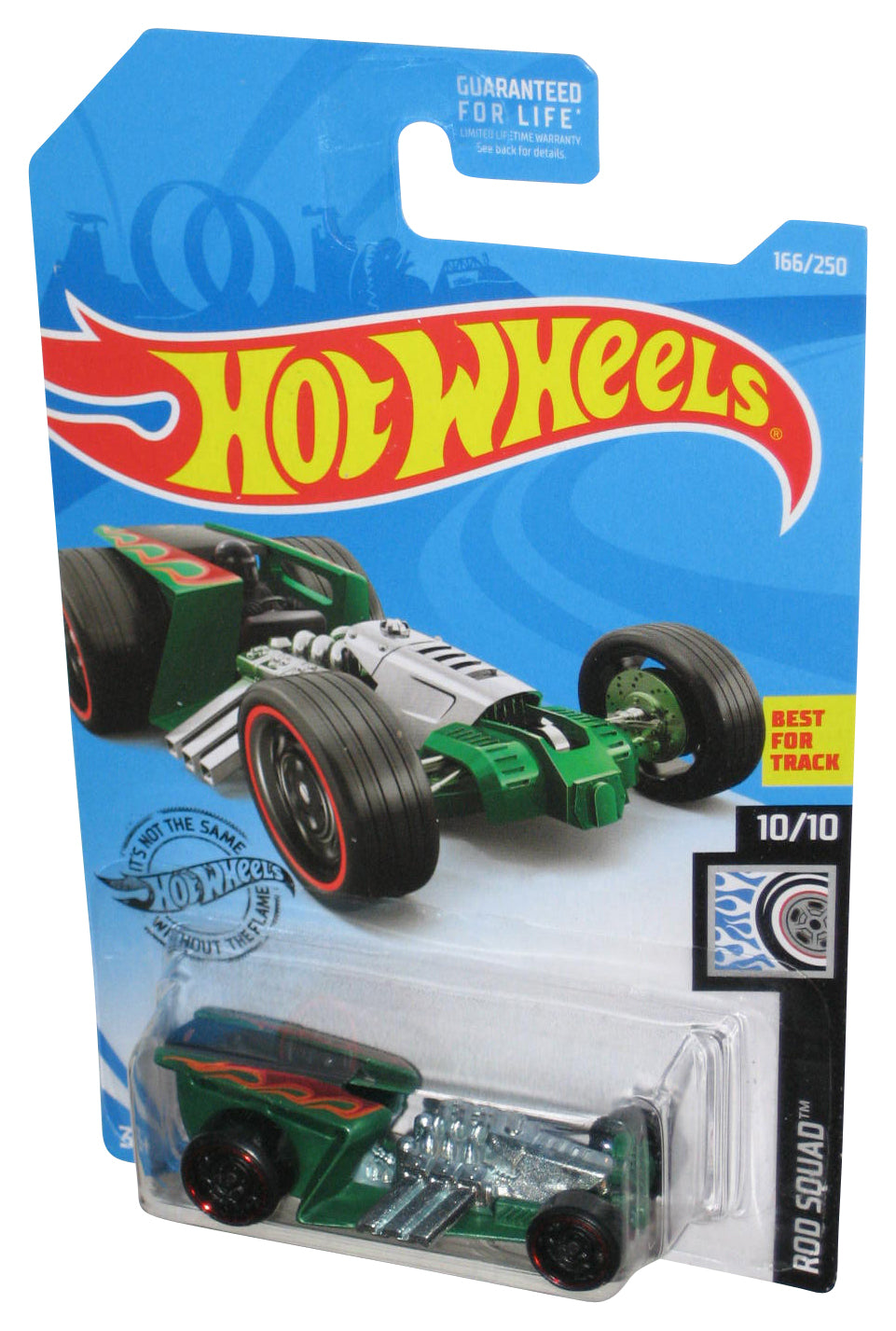 Hot Wheels Rod Squad 10/10 (2017) Green Z-Rod Toy Car 166/250