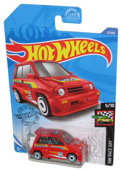 Hot Wheels HW Race Day 5/10 (2017) Red '85 Honda City Turbo II Toy Car 11/250