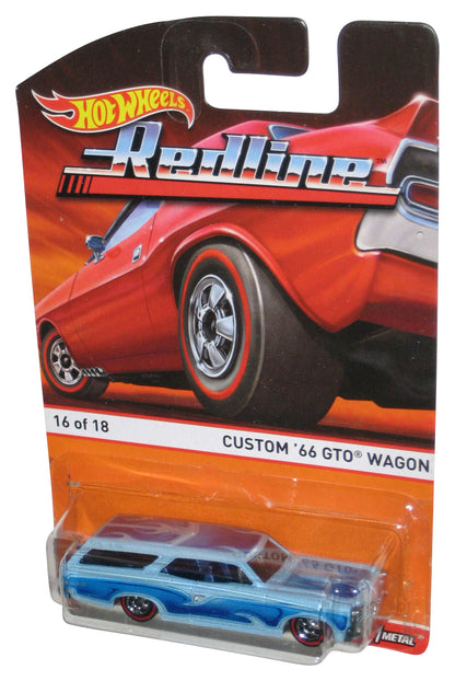 Hot Wheels Redline (2015) Custom '66 GTO Wagon Blue Toy Car 16/18