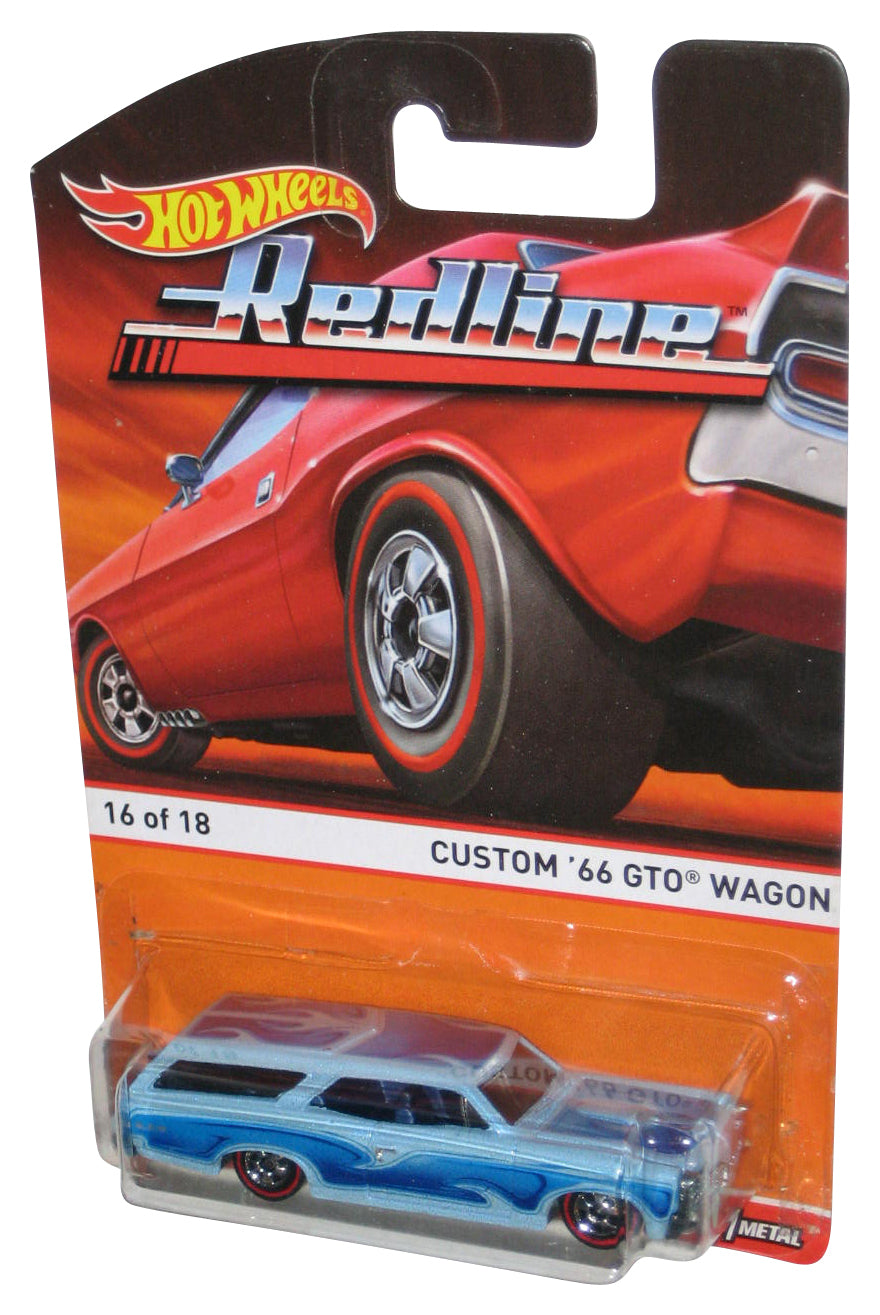 Hot Wheels Redline (2015) Custom '66 GTO Wagon Blue Toy Car 16/18