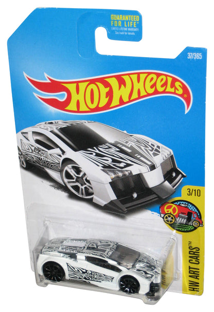 Hot Wheels HW Art Cars 3/10 (2015) White Zotic Car Toy 37/365