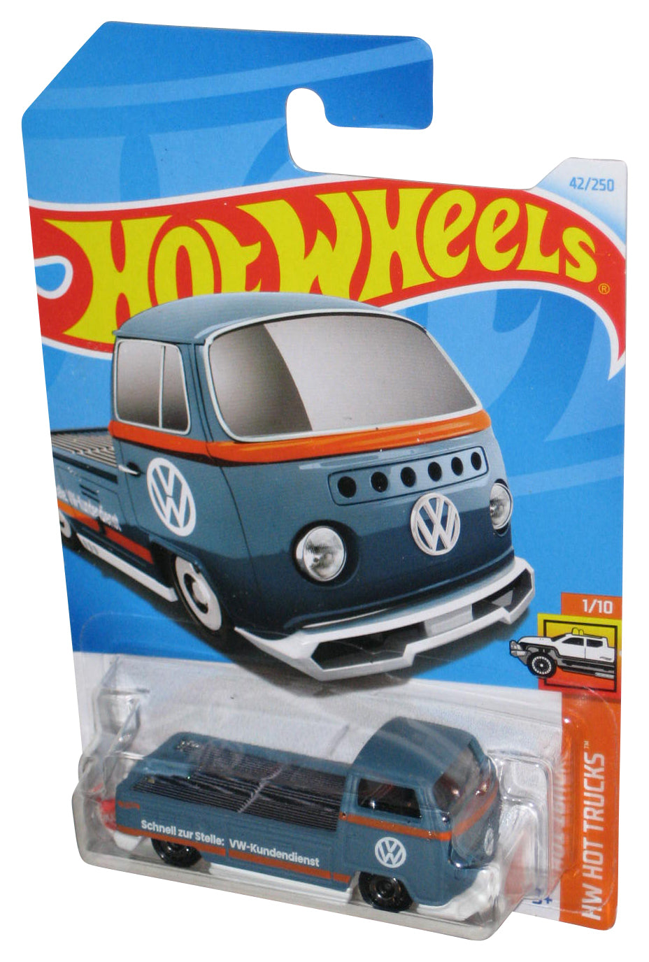 Hot Wheels HW Trucks 1/10 (2021) Blue Volkswagen T2 Pickup Toy Truck 42/250