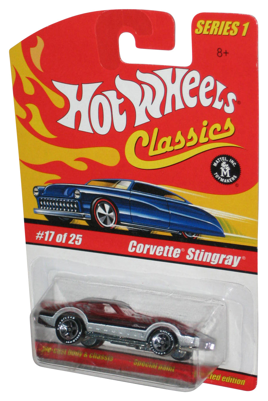Hot Wheels Classics Series 1 (2004) Purple Corvette Stingray Toy Car 17/25